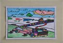 繪畫作品：消防云梯