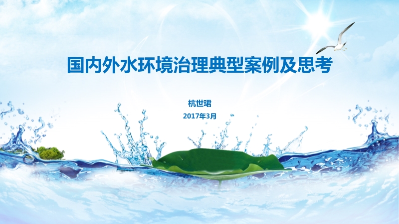 國(guó)外水環(huán)境治理經(jīng)驗(yàn)