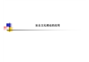 安全文化理論的應(yīng)用