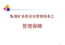 煤礦本質(zhì)安全管理體系之管理保障與企業(yè)文化建設(shè)