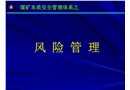 煤礦本質(zhì)安全管理體系之風險管理