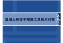 混凝土橋梁冬期施工及技術(shù)對(duì)策