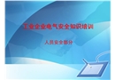 工業(yè)企業(yè)電氣安全知識培訓(xùn)