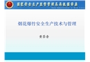 煙花爆竹安全技術