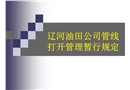 某公司管線打開管理暫行規(guī)定