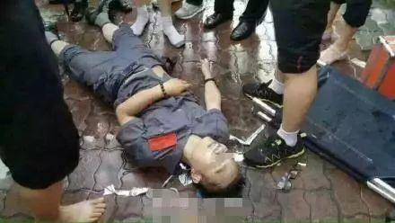 焊工擅自接通焊機電源，遭遇電擊