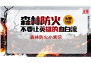 森林防火不要讓英雄的血白流