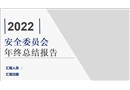 2022年安全工作年終總結(jié)