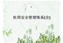 杜邦安全管理體系
