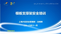 模板支撐架安全管理專項培訓(xùn)