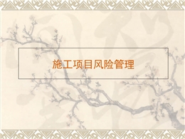 施工項目風(fēng)險管理定義、范圍、成果精講