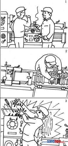 未停車(chē)調(diào)機(jī)器 手指被絞傷