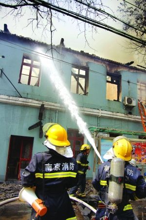 魯迅樓毀損嚴(yán)重 實(shí)習(xí)生 朱云辰 攝 