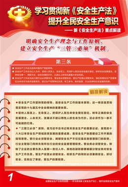 新安全生產(chǎn)法重點解讀宣教掛圖