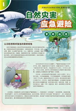 自然災(zāi)害應(yīng)急避險與自救宣教掛圖
