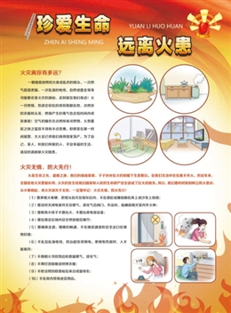 珍愛(ài)生命，遠(yuǎn)離火患；火場(chǎng)逃生，絕處逢生。